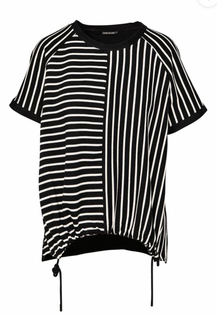 Lounge The Label  - Stripe Drawstring Top Terrie