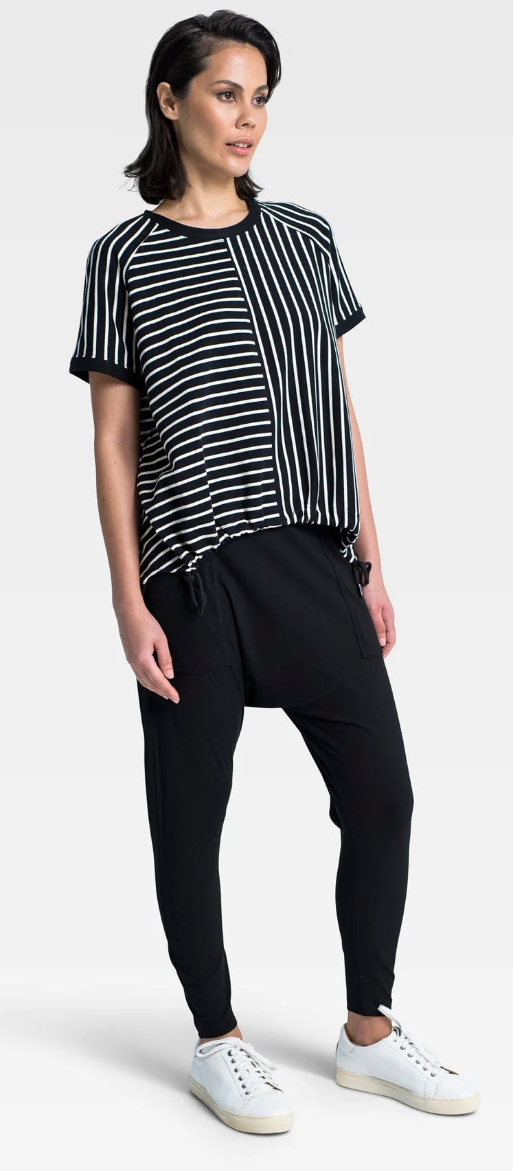 Lounge The Label  - Stripe Drawstring Top Terrie